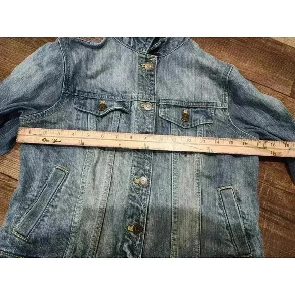 American Living by Ralph Lauren Women's Size Medium Jean Jacket Denim - Picture 5 of 6